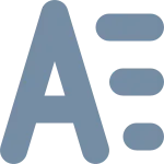 List Alphabetical Xs SVG Icon